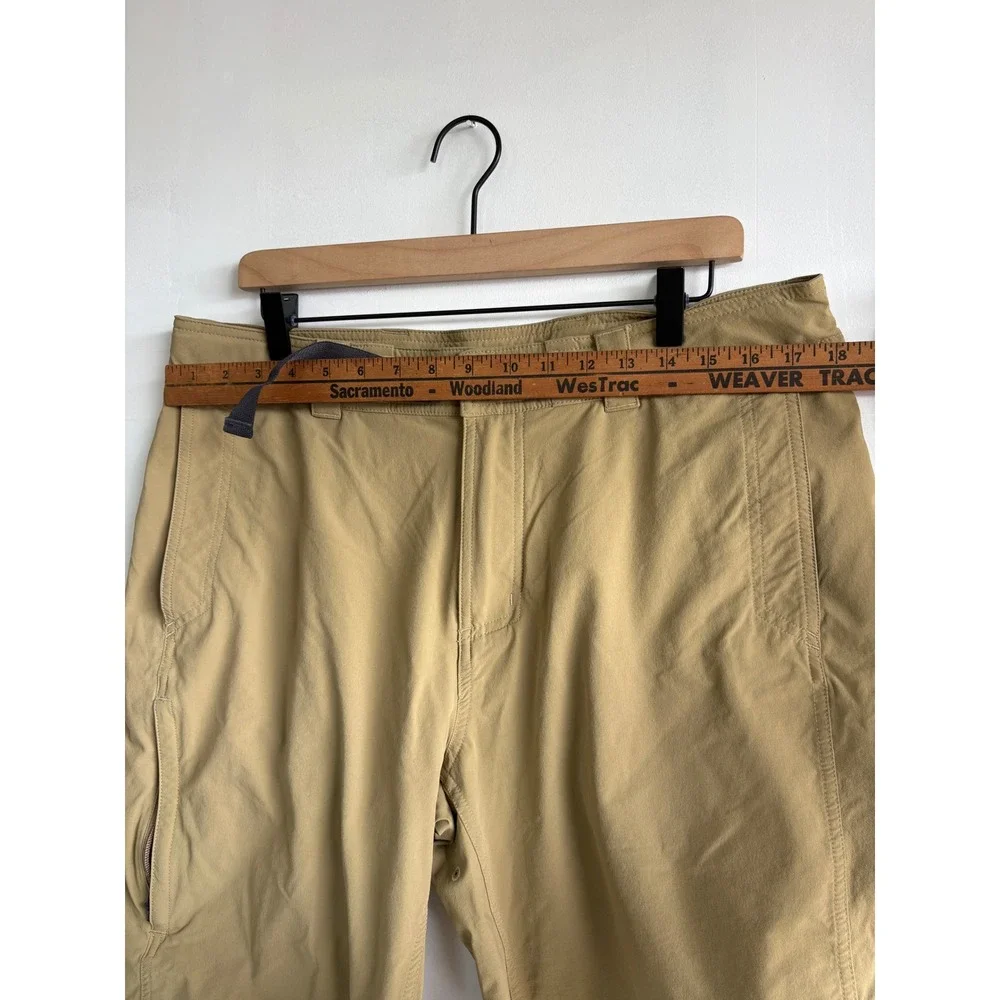 REI Co-op Savanna Trails Hiking Shorts Mens 38 Khaki Stretch utility Gorpcore